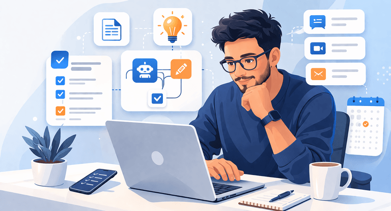 Freelancer AI stack illustration